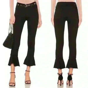MOTHER Cha Cha Fray Cropped High Rise in Not Guilty Size 25